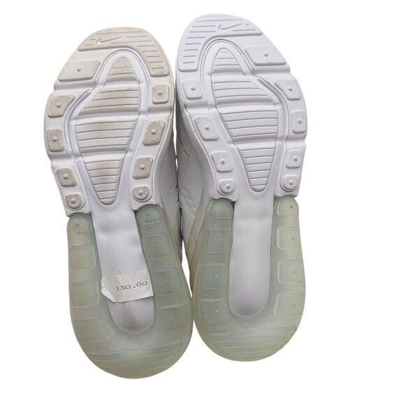Nike Air Max 270 Lace-Up Sneakers Shoes Unisex Kids White Size US4Y EU36 - Picture 4 of 11